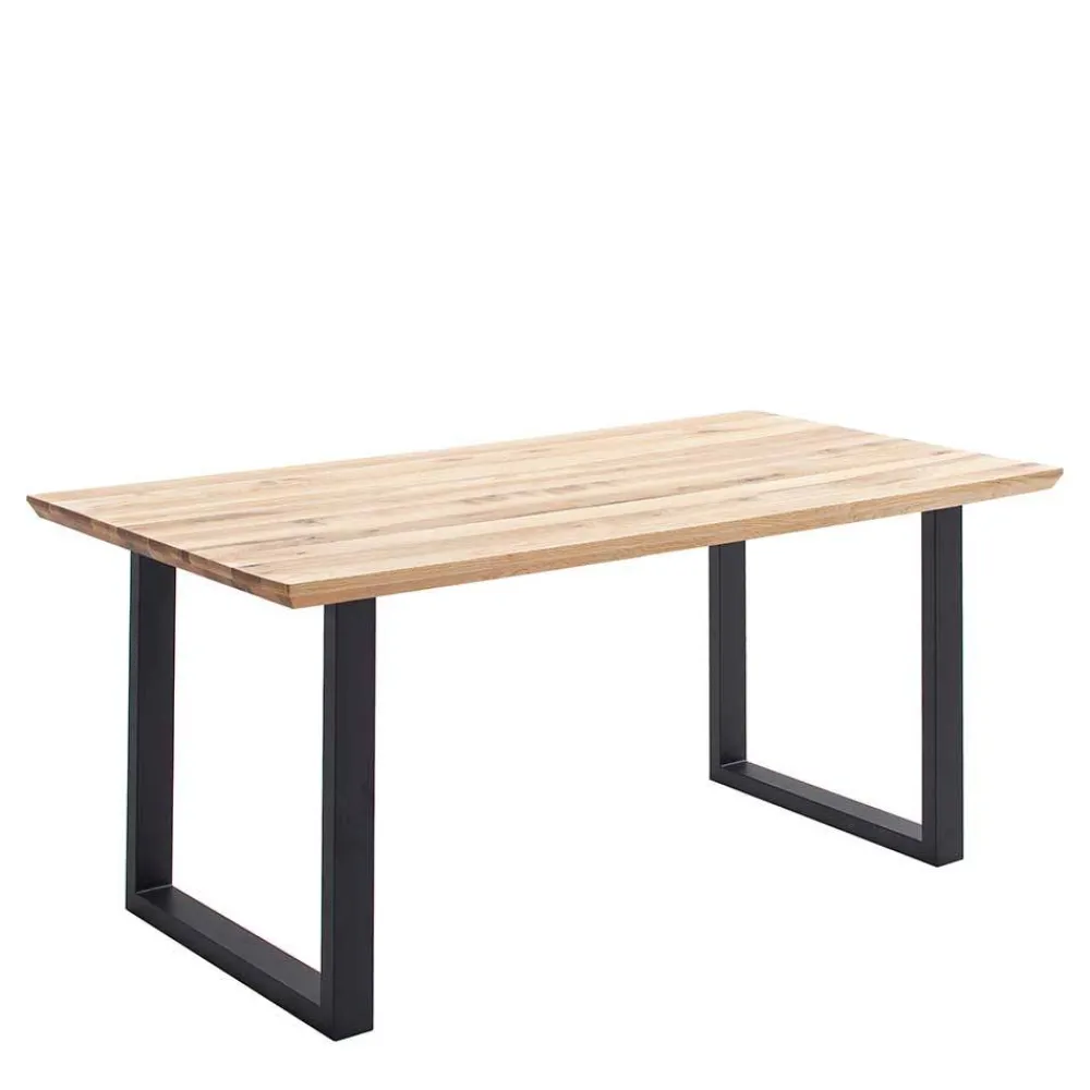 Wohnen Tisch mit U-Gestell und Zerreiche Platte - Laviette