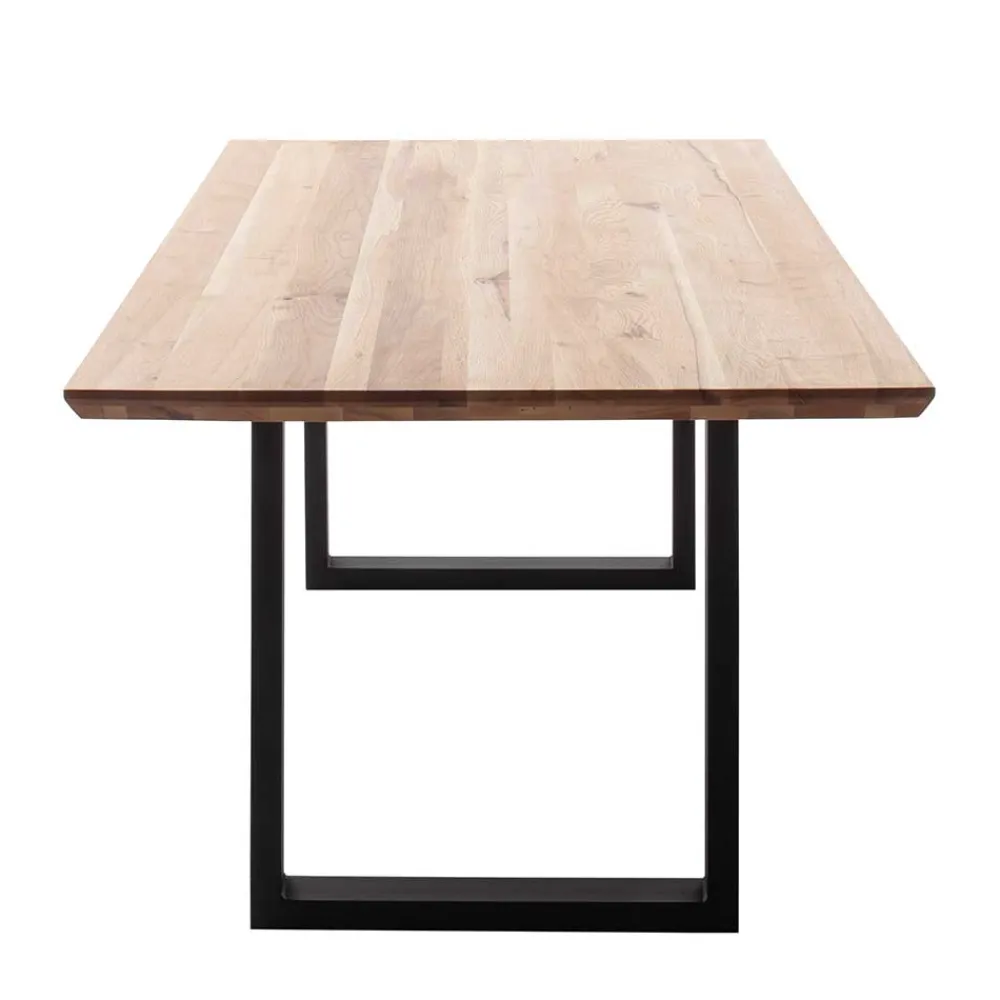 Wohnen Tisch mit U-Gestell und Zerreiche Platte - Laviette