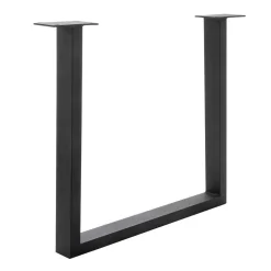 Wohnen Tisch mit U-Gestell und Zerreiche Platte - Laviette