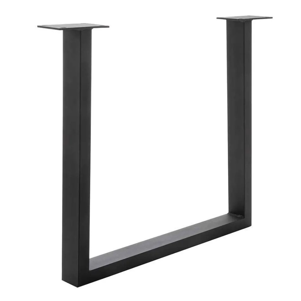 Wohnen Tisch mit U-Gestell und Zerreiche Platte - Laviette