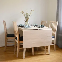 Wohnen Tisch mit Verlängerung & 4 Stühlen - Pessoa (fünfteilig)