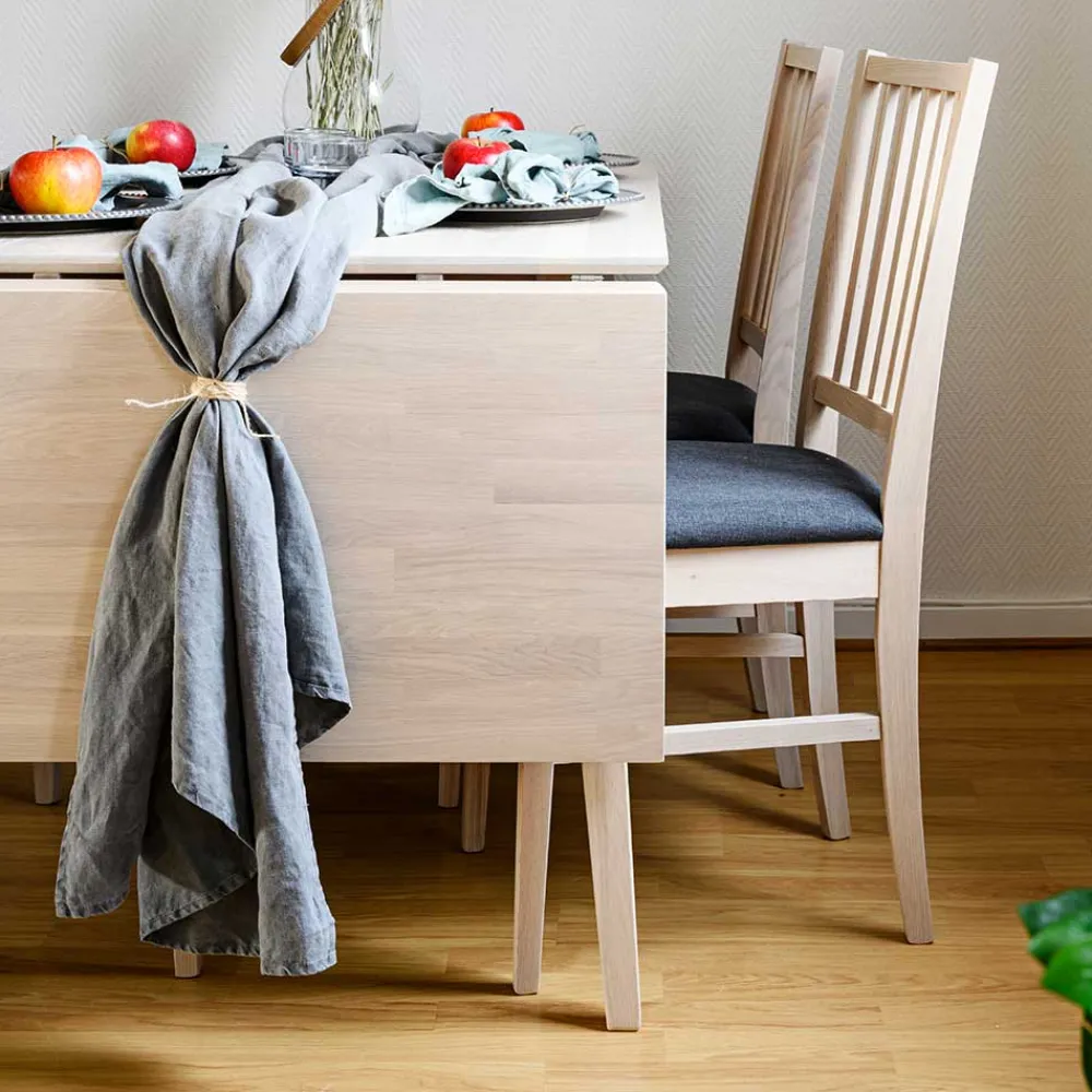 Wohnen Tisch mit Verlängerung & 4 Stühlen - Pessoa (fünfteilig)