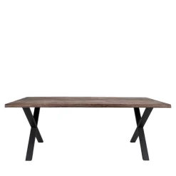 Wohnen Küchen-Essgruppen|Esszimmer Komplett*Tisch mit X-Füßen & Stühle - Morescan (fünfteilig)