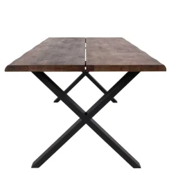 Wohnen Küchen-Essgruppen|Esszimmer Komplett*Tisch mit X-Füßen & Stühle - Morescan (fünfteilig)