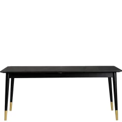 Wohnen Küchen-Essgruppen|Sitzgruppe*Tischgruppe in Schwarz & Beige - Orgevia (siebenteilig)