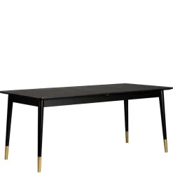 Wohnen Küchen-Essgruppen|Sitzgruppe*Tischgruppe in Schwarz & Beige - Orgevia (siebenteilig)