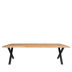 Wohnen Schwarze Möbel|Tische*Tischgruppe mit acht Stühlen Set - Anglesio (neunteilig)