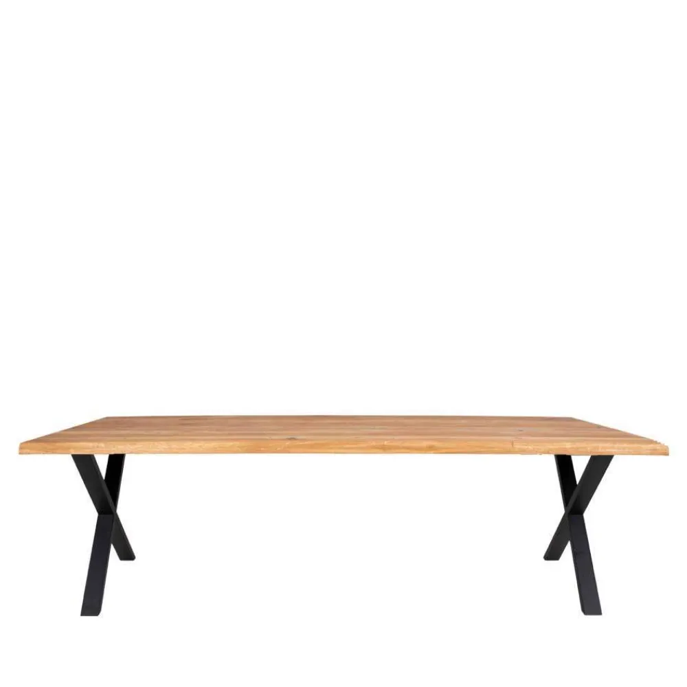 Wohnen Schwarze Möbel|Tische*Tischgruppe mit acht Stühlen Set - Anglesio (neunteilig)