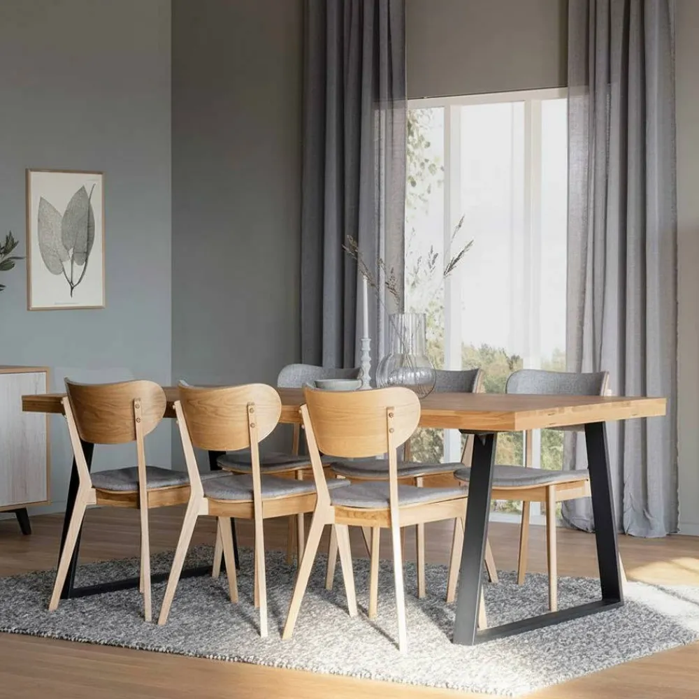 Wohnen Küchen-Essgruppen|Essgruppen*Tischgruppe mit sechs Sitzplätzen - Jonata (siebenteilig)