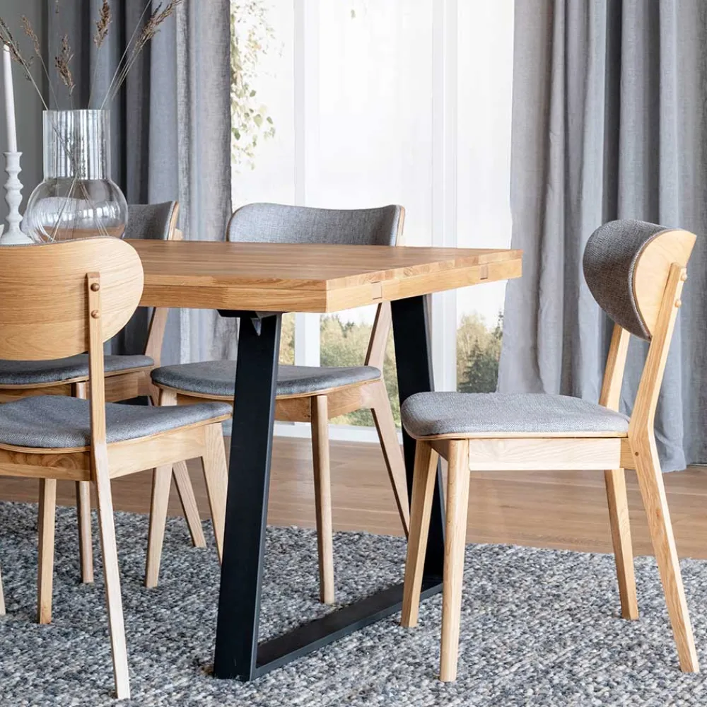 Wohnen Küchen-Essgruppen|Essgruppen*Tischgruppe mit sechs Sitzplätzen - Jonata (siebenteilig)