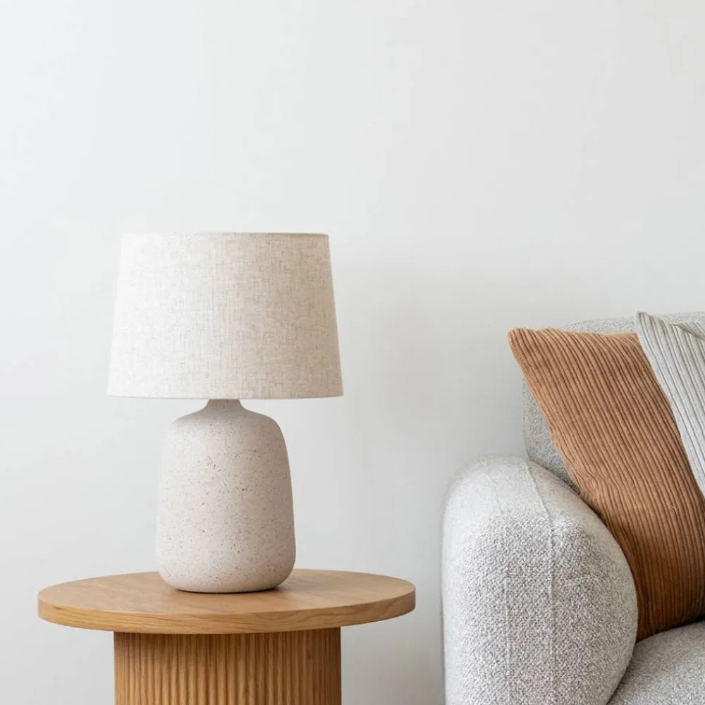 Wohnen Tischlampe in Beige - Hanani