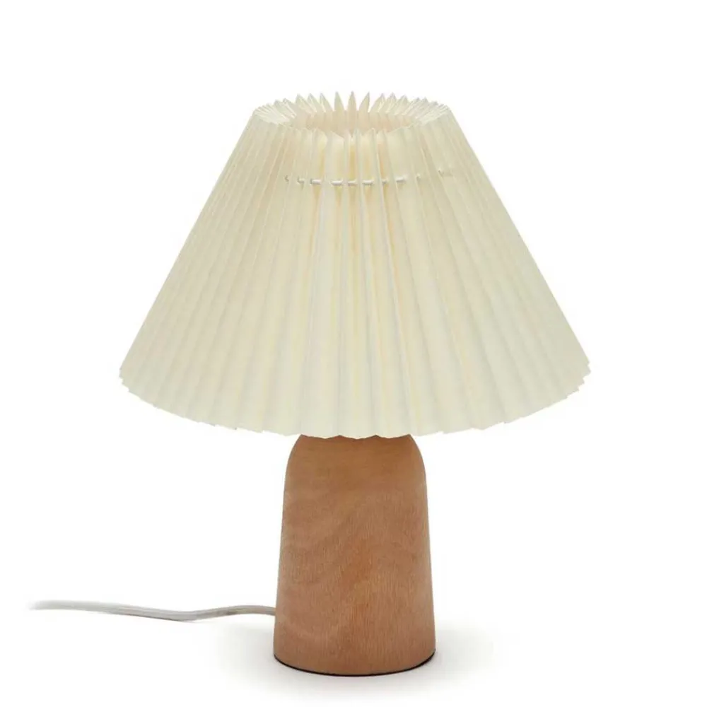 Wohnen Tischlampe mit Holzfuß - Lydosca