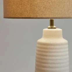 Wohnen Tischlampe mit Keramik in Weiß - Laota