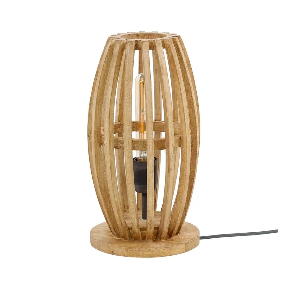 Wohnen Tischleuchte aus Mangobaum Massivholz - Mundary