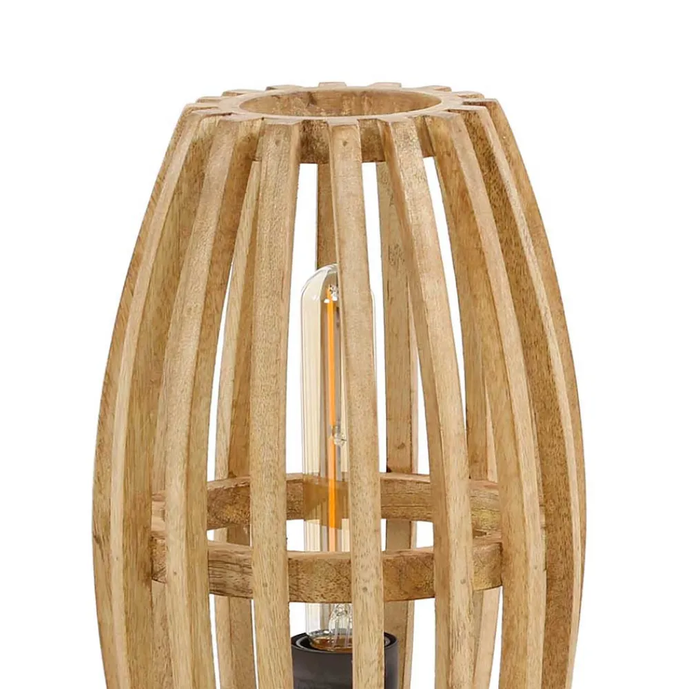 Wohnen Tischleuchte aus Mangobaum Massivholz - Mundary