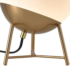 Wohnen Lampen & Leuchten*Tischleuchte mit weißem Glas Kugel - Millana