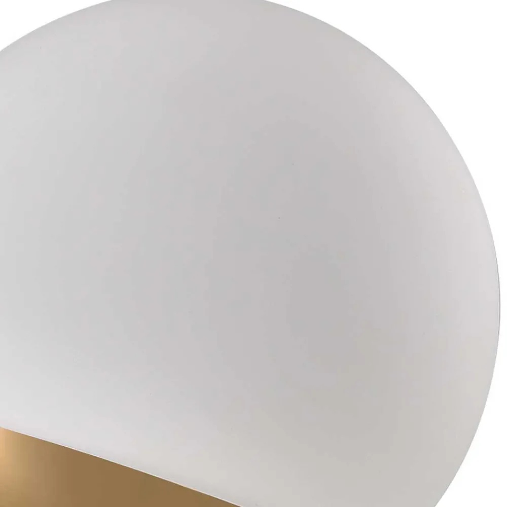 Wohnen Lampen & Leuchten*Tischleuchte mit weißem Glas Kugel - Millana