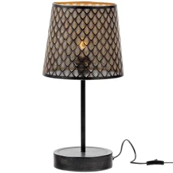 Wohnen Lampen & Leuchten*Tischleuchten in Altmessing & Schwarz - Trianus (2er Set)