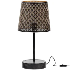 Wohnen Lampen & Leuchten*Tischleuchten in Altmessing & Schwarz - Trianus (2er Set)