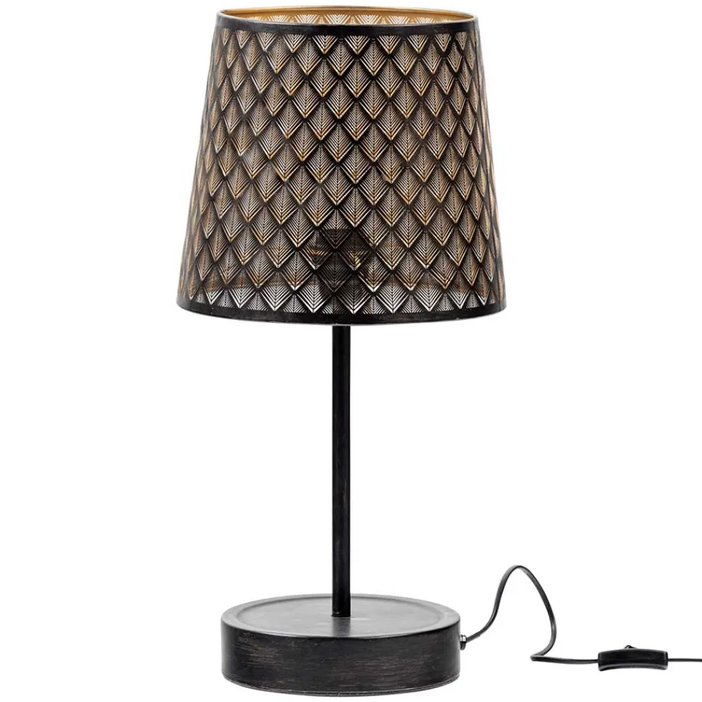 Wohnen Lampen & Leuchten*Tischleuchten in Altmessing & Schwarz - Trianus (2er Set)