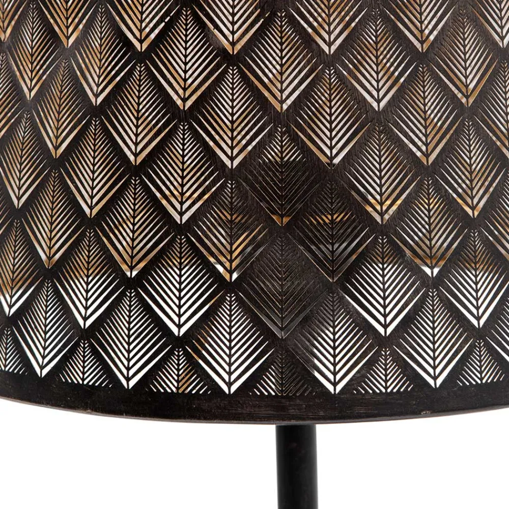 Wohnen Lampen & Leuchten*Tischleuchten in Altmessing & Schwarz - Trianus (2er Set)