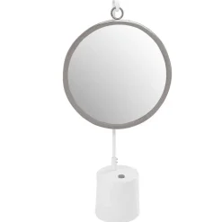 Wohnen Tischspiegel in Silberfarben und Weiß - Cavan