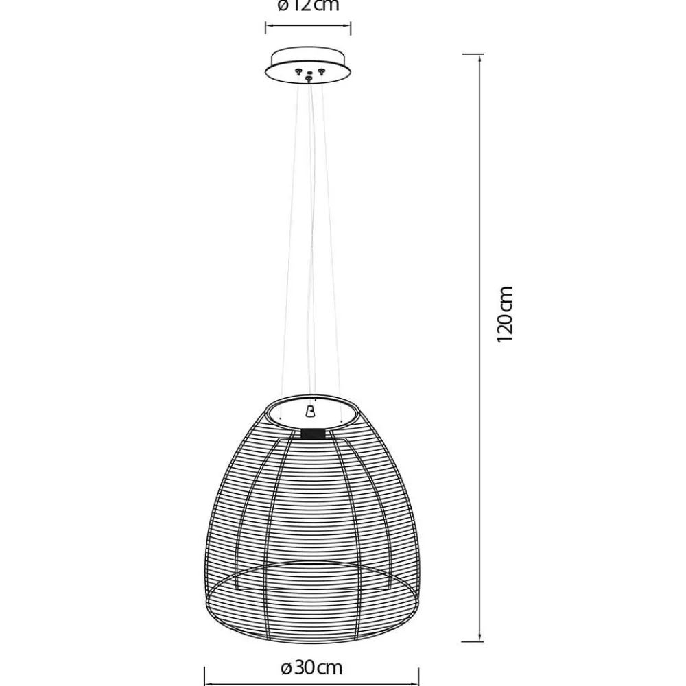 Wohnen Tolle Hängeleuchte Pianasola mit Aluminiumdrähten