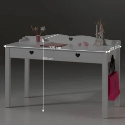 Wohnen Tolles Jugendzimmermöbel Set Grandory in Weiß (vierteilig)