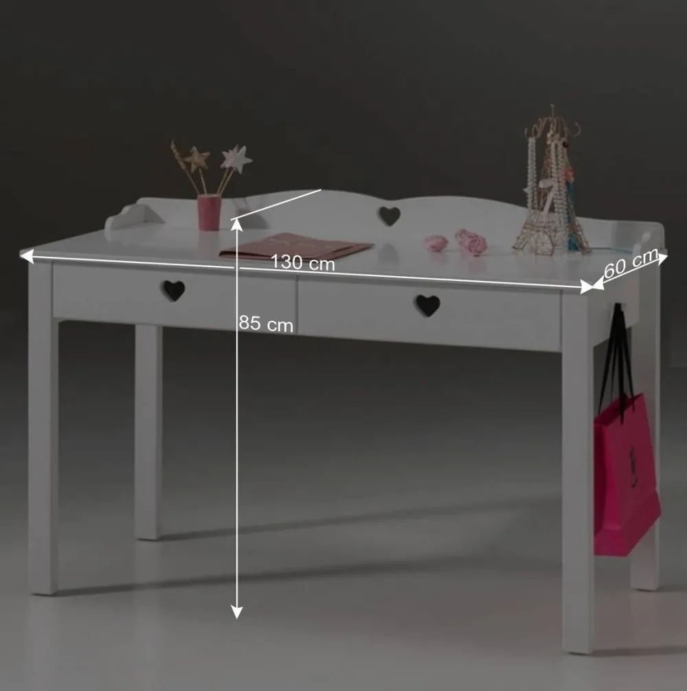 Wohnen Tolles Jugendzimmermöbel Set Grandory in Weiß (vierteilig)