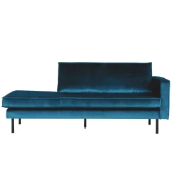 Wohnen Tolles Retro Sofa Cumagon mit Samt in Blau