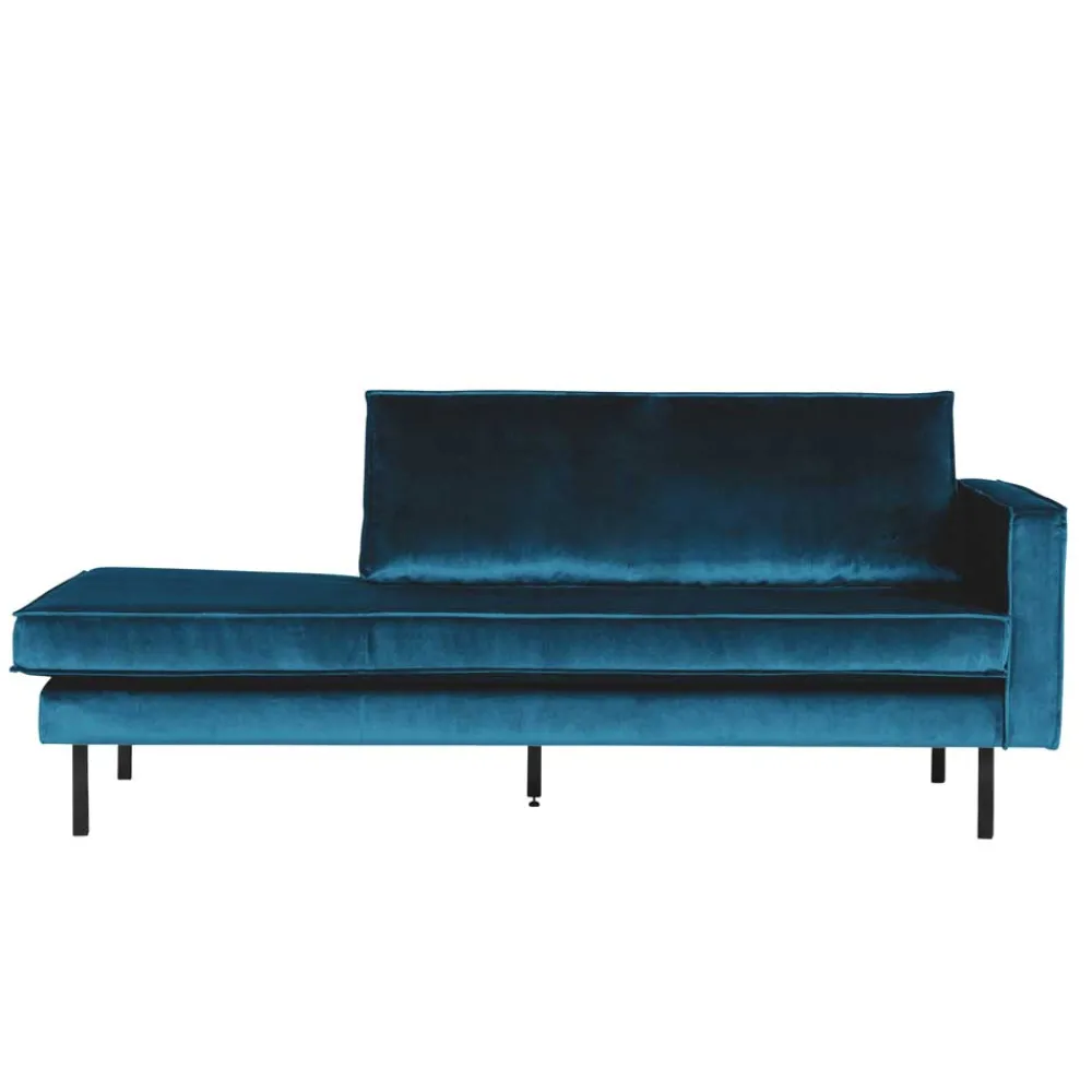 Wohnen Tolles Retro Sofa Cumagon mit Samt in Blau