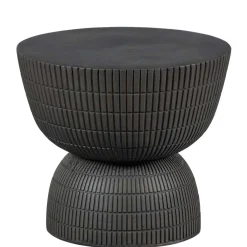 Wohnen Tonfaser Beistelltisch in Dunkelbraun - Feregato