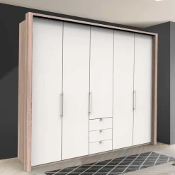 Wohnen Top Schlafzimmerschrank mit 2 Falttüren & Tür - Vaclyn