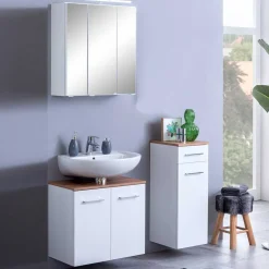 Wohnen Topp Bad Möbelset in Weiß - Lasdias (dreiteilig)