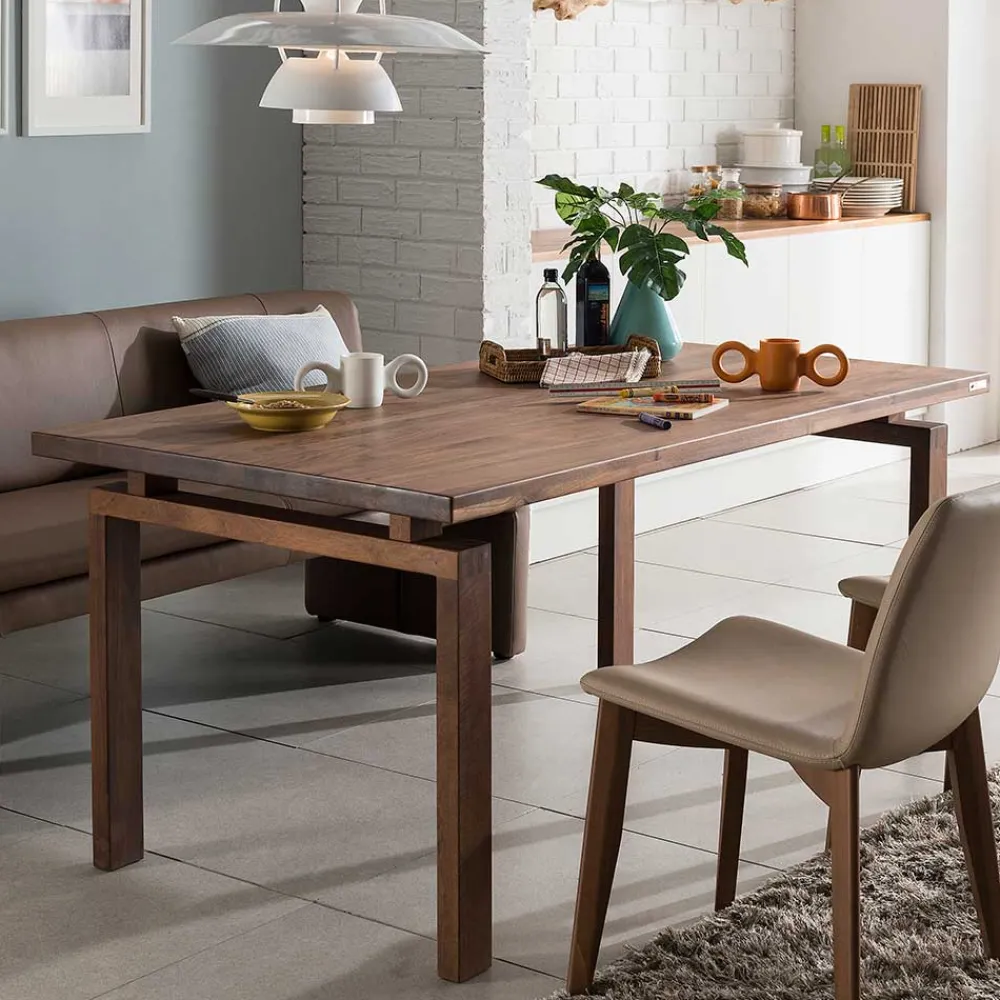 Wohnen Topp Esstisch aus Nussbaum Massivholz - Ribanna