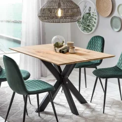 Wohnen Loft Möbel|Industrial Möbel*Topp Esstisch mit schweizer Platte Wildeiche - Inveria