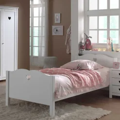 Kinder Wohnen Topp Jugendzimmer Set Grandory in Weiß (dreiteilig)