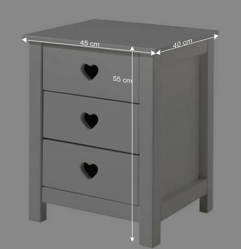 Kinder Wohnen Topp Jugendzimmer Set Grandory in Weiß (dreiteilig)