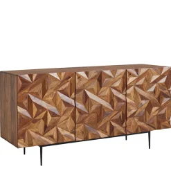 Wohnen Türen-Kommode aus Sheesham Massivholz - Akke