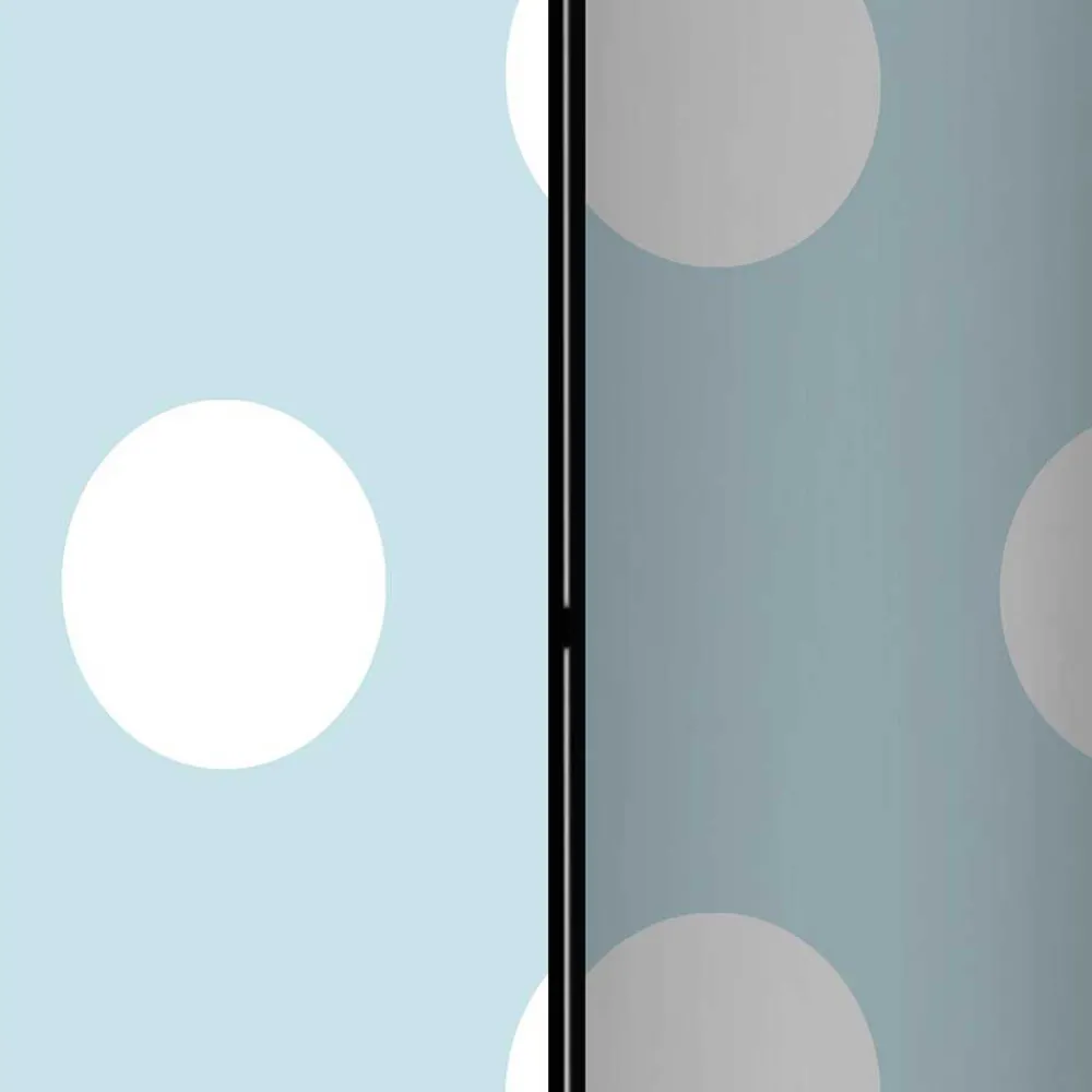 Wohnen Trennwand Paravent in Hellblau mit weißen Punkten - Atlantis