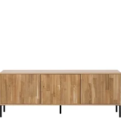 Wohnen Türen-Sideboard in Eiche & Schwarz - Banyo