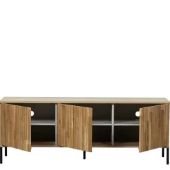 Wohnen Türen-Sideboard in Eiche & Schwarz - Banyo