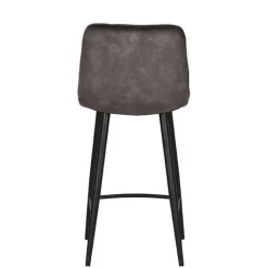 Wohnen Tresenstühle in Anthrazit Veloursbezug - Varagosta (2er Set)