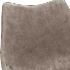 Wohnen Tresenstuhl in Lichtgrau Kunstleder - Atela