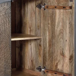 Wohnen Designermöbel*4-türige Design Kommode mit Mandala Schnitzerei - Synessa
