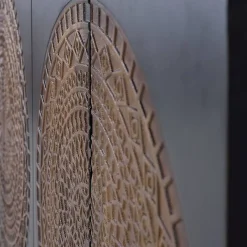 Wohnen Designermöbel*4-türige Design Kommode mit Mandala Schnitzerei - Synessa