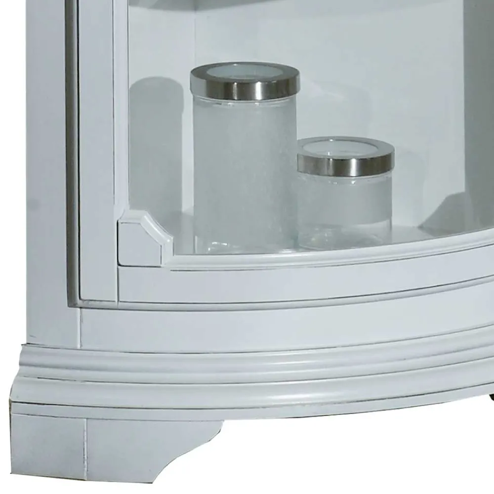 Wohnen Vintage Möbel|Esszimmer-Vitrinen*1-türige Eckvitrine im Vintage Design - Zarinas