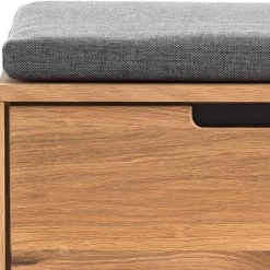 Wohnen Schuhschränke|Garderobenbänke*2-türige Garderobenbank in Eiche - Sennya