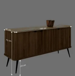 Wohnen Küchenschränke|Sideboards & Kommoden*3-türige Holzkommode aus Wildeiche massiv - Casarius