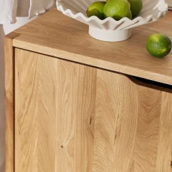 Wohnen 2-türige Kommode aus Wildeiche Massivholz - Laida